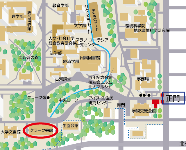 クラーク会館地図