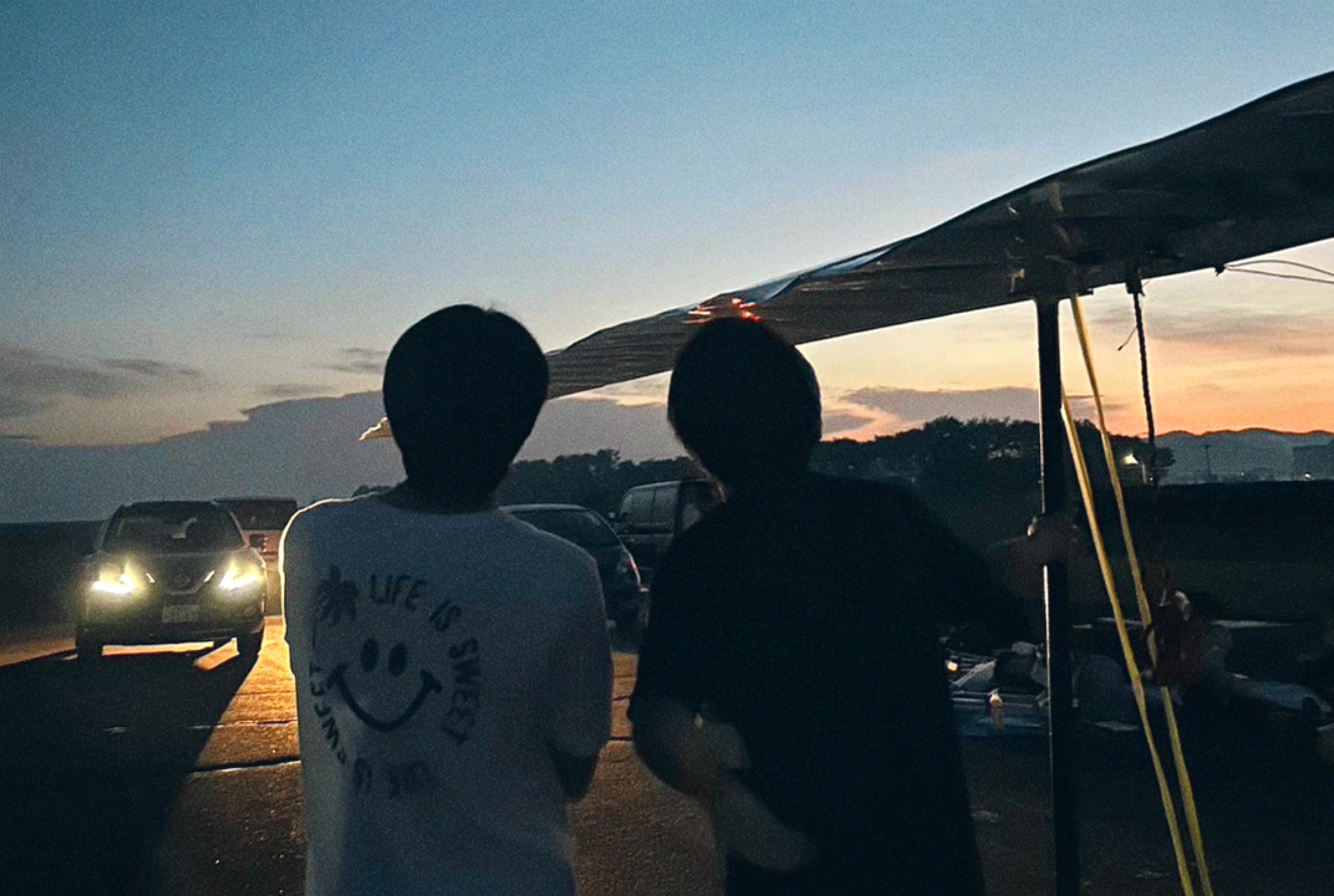 機体展示・グッズ販売